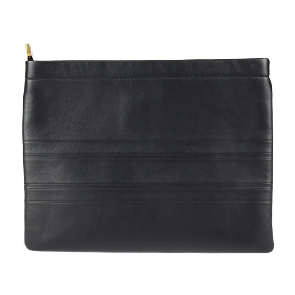 DIOR CLUTCH BLACK LEATHER BAG