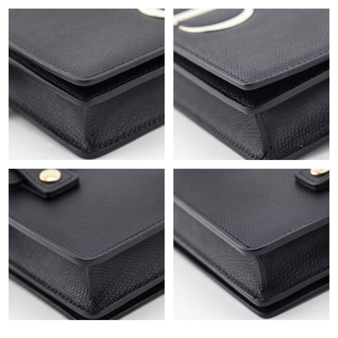 Dior Black Grained Calfskin 2-in-1 30 Montaigne Pouch