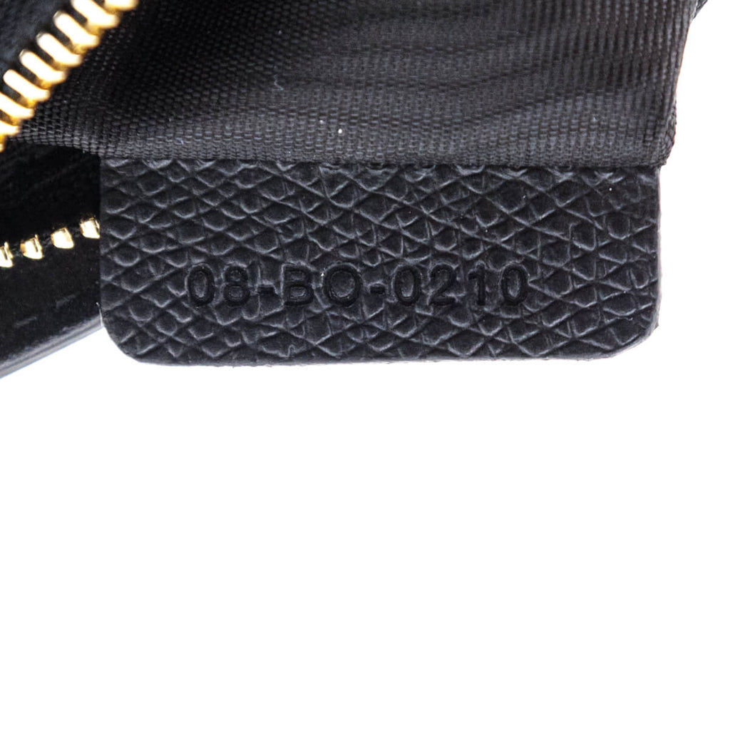 Dior Black Grained Calfskin 2-in-1 30 Montaigne Pouch