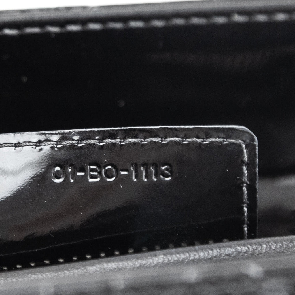 Dior Black Patent Cannage Medium Lady Dior