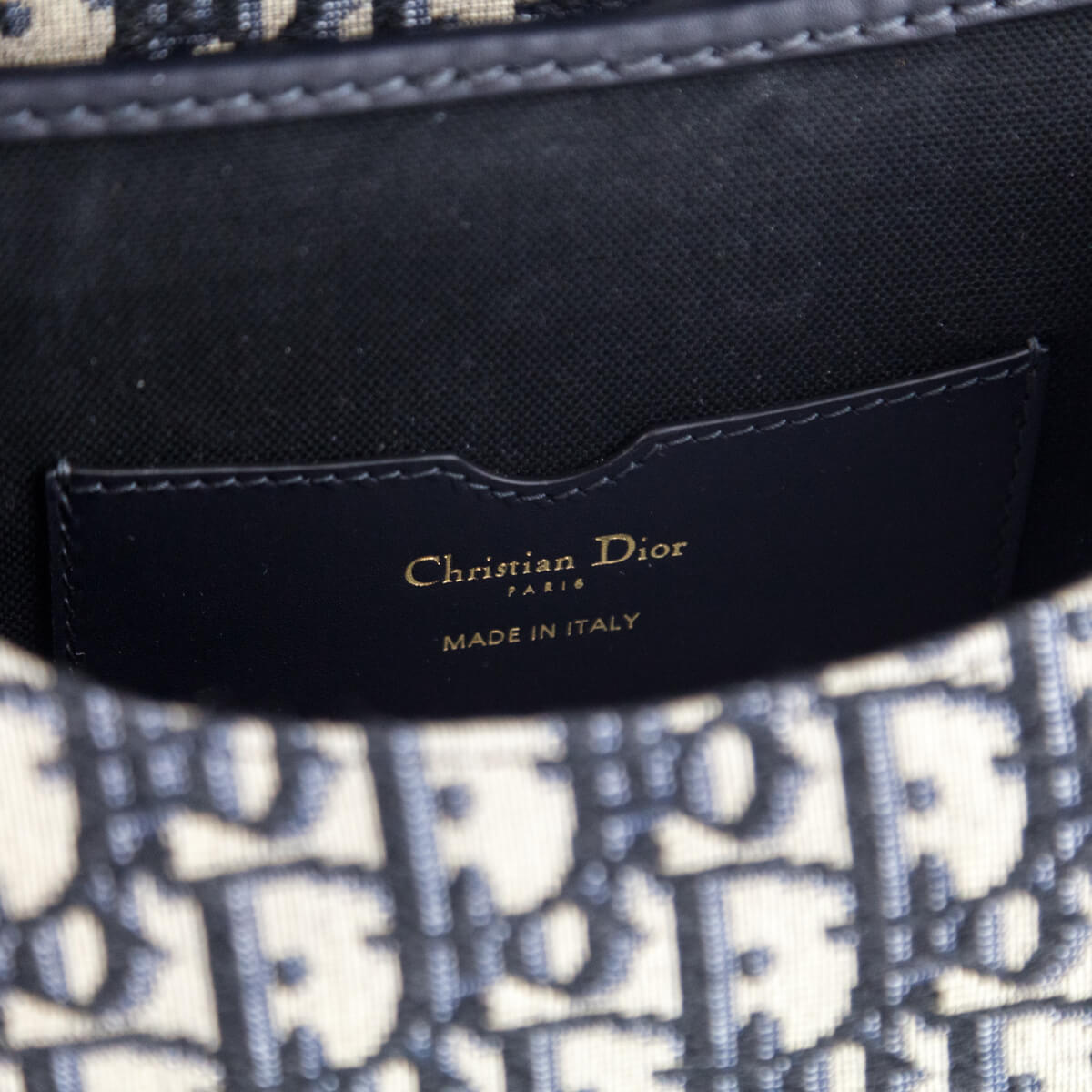 Dior Blue Oblique Jacquard Medium Bobby Flap Bag