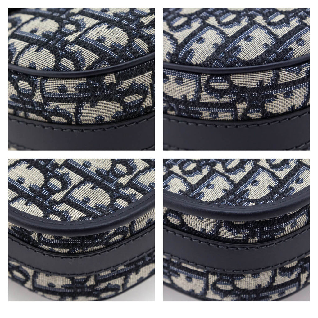 Dior Blue Oblique Jacquard Medium Bobby Flap Bag