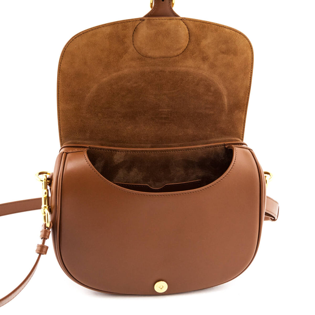 Dior Camel Box Calfskin Medium Bobby Flap Bag