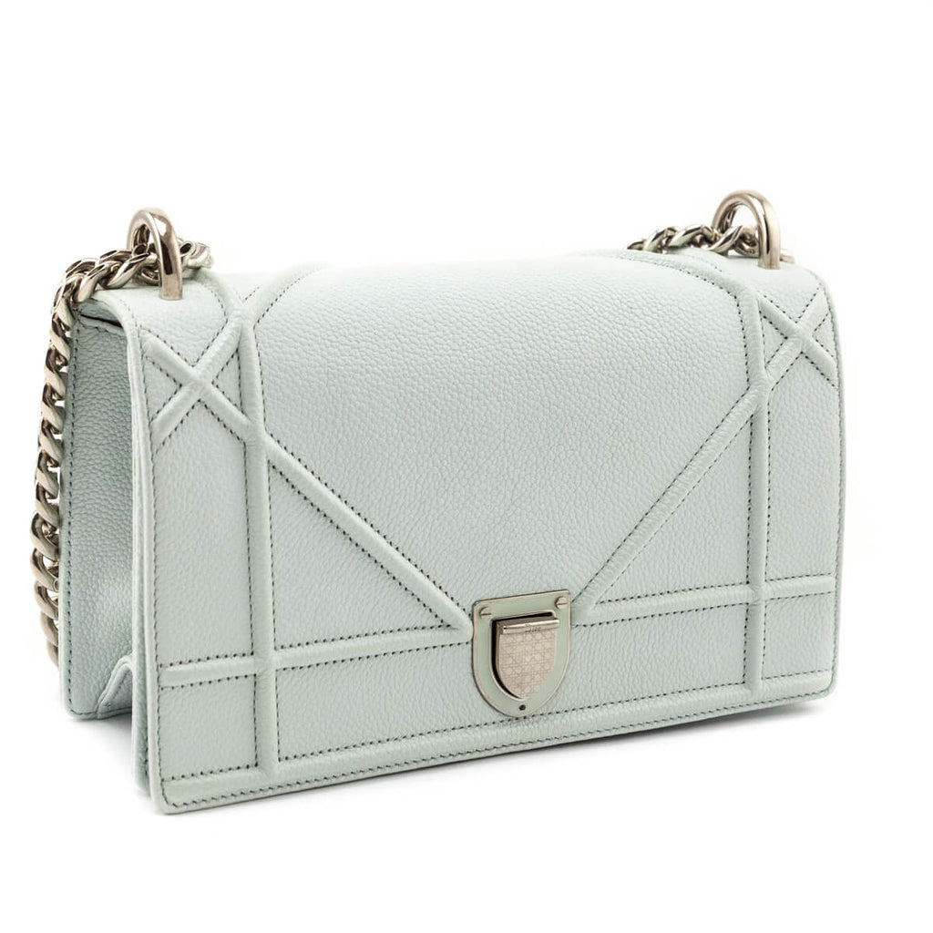 Dior Mint Grained Calfskin Small Diorama Flap Bag