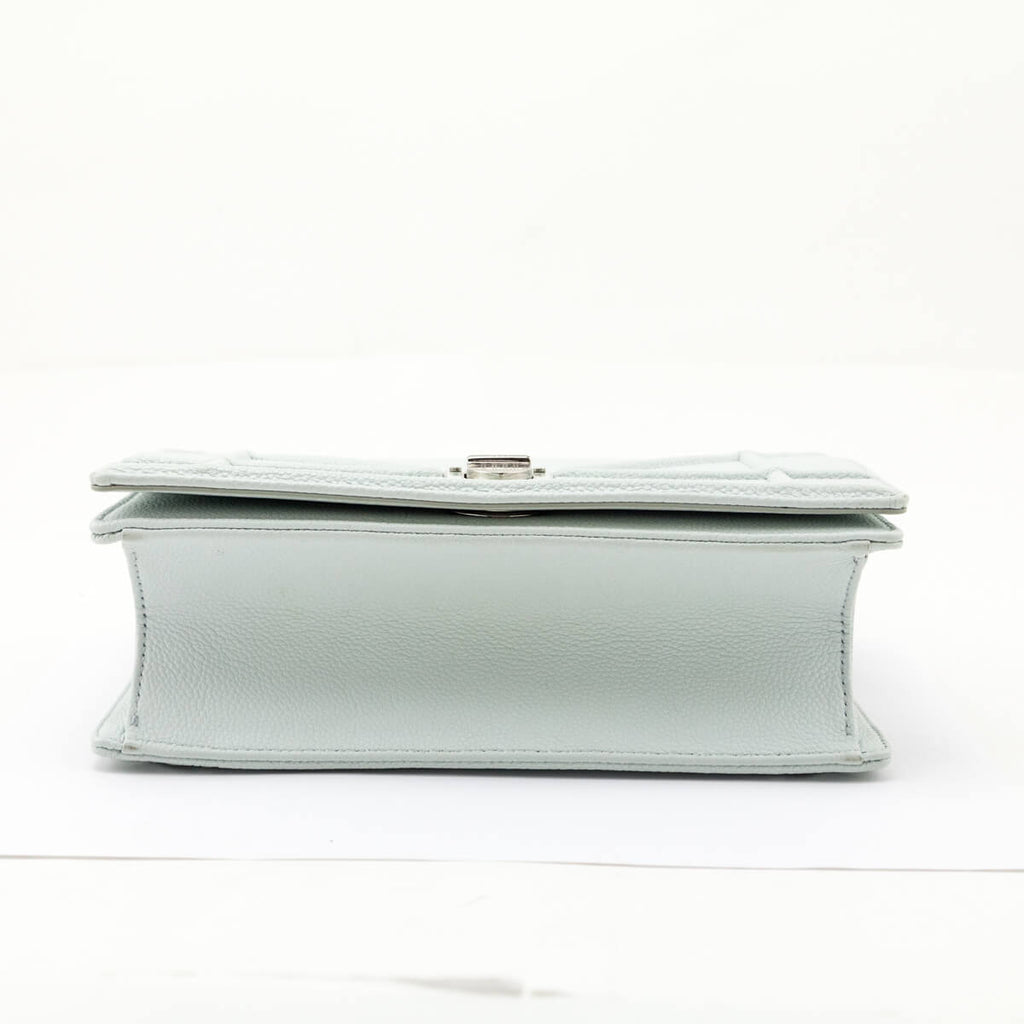 Dior Mint Grained Calfskin Small Diorama Flap Bag