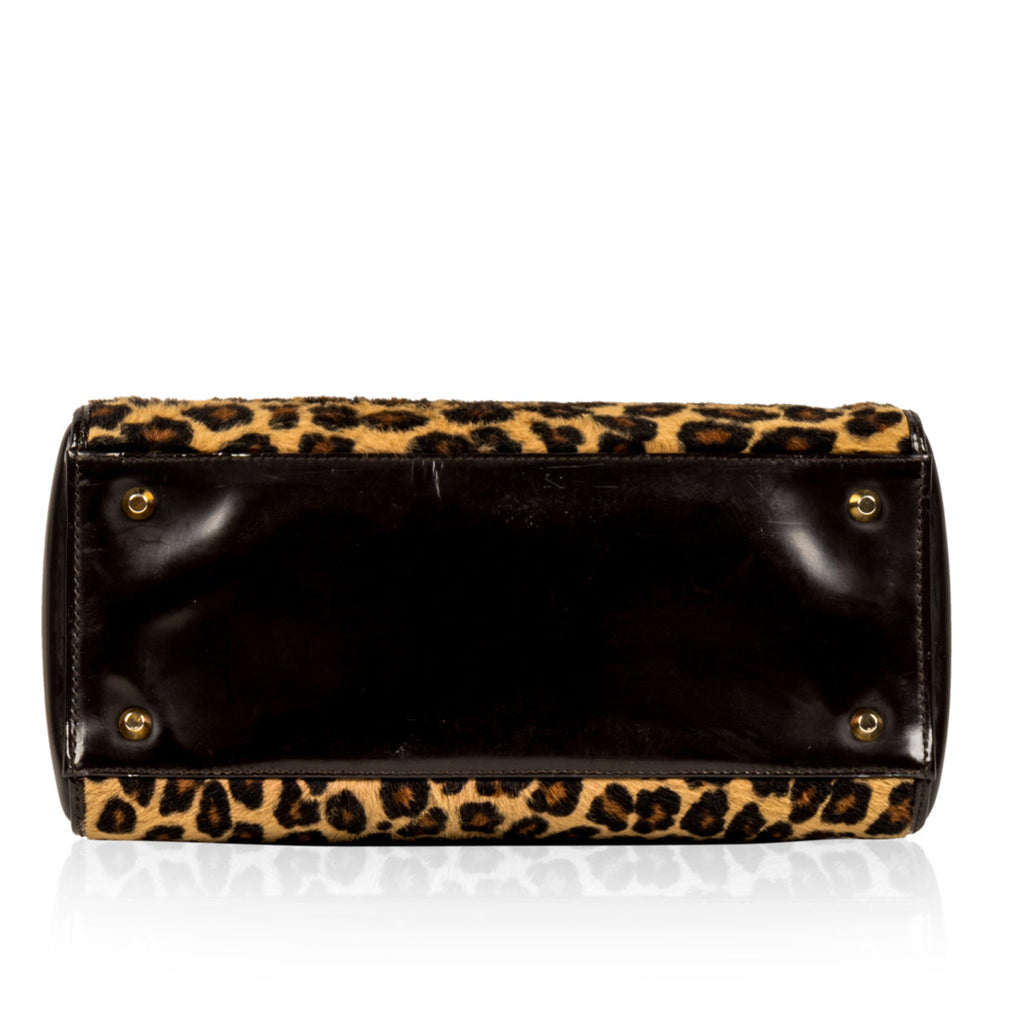 Christian Dior Lady Dior Medium - Leopard Fur