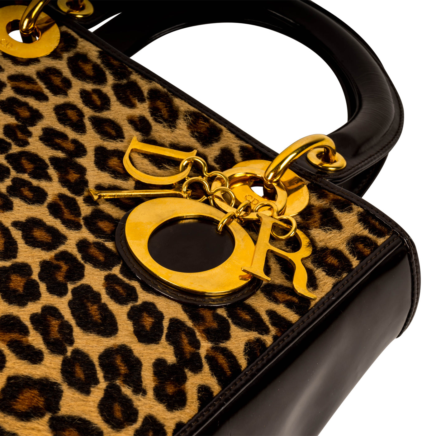 Christian Dior Lady Dior Medium - Leopard Fur