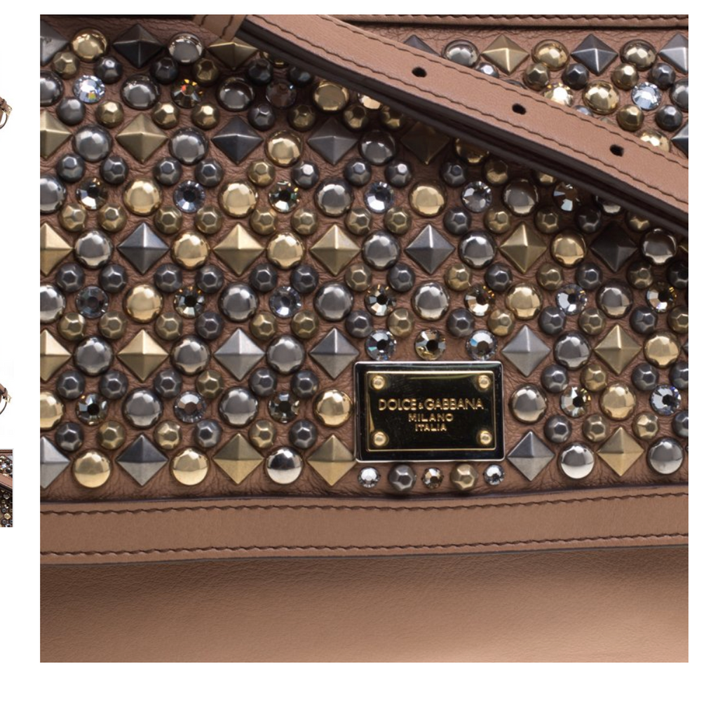 Dolce and Gabbana Medium Embellished Miss Sicily Top Handle