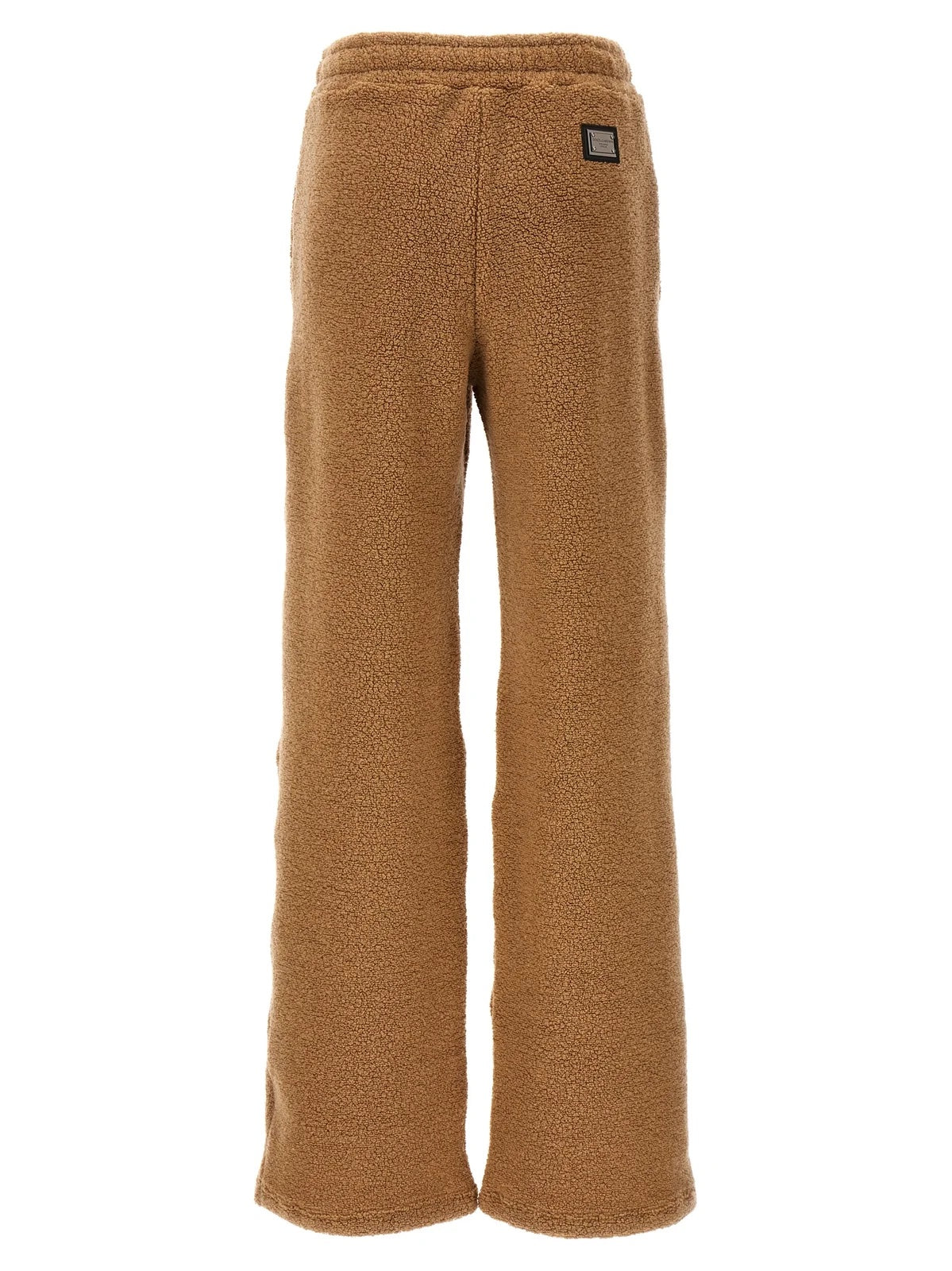 DOLCE & GABBANA LOGO PLAQUE TEDDY PANTS
