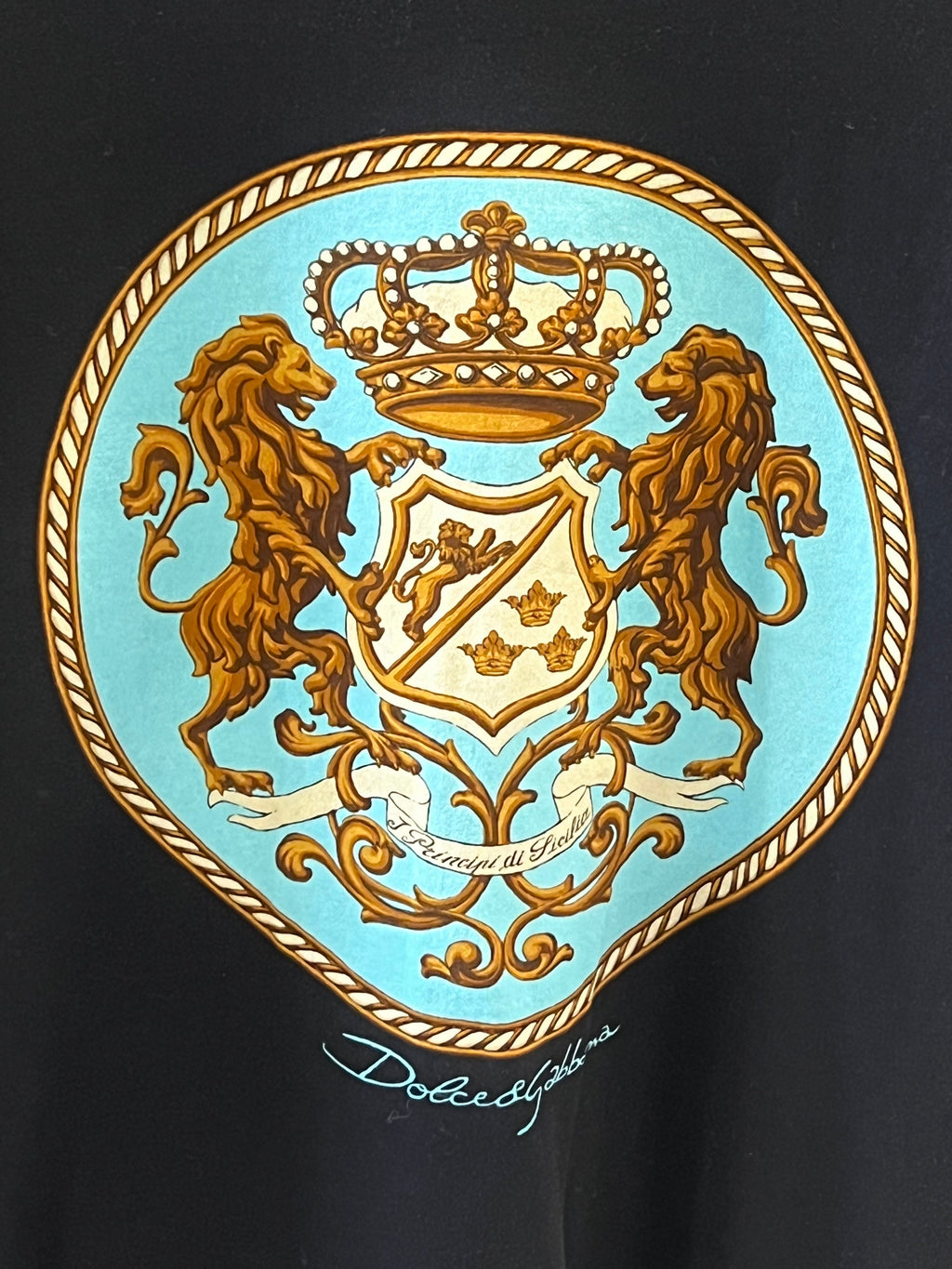 DOLCE & GABBANA PRINCIPI DI SICILIA PRINT T-SHIRT