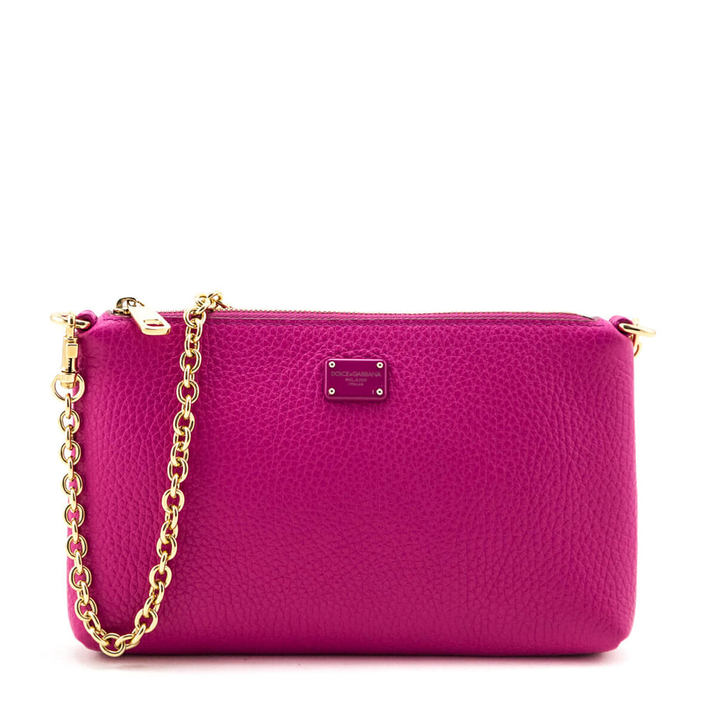 Dolce & Gabbana Pink Chain Clutch
