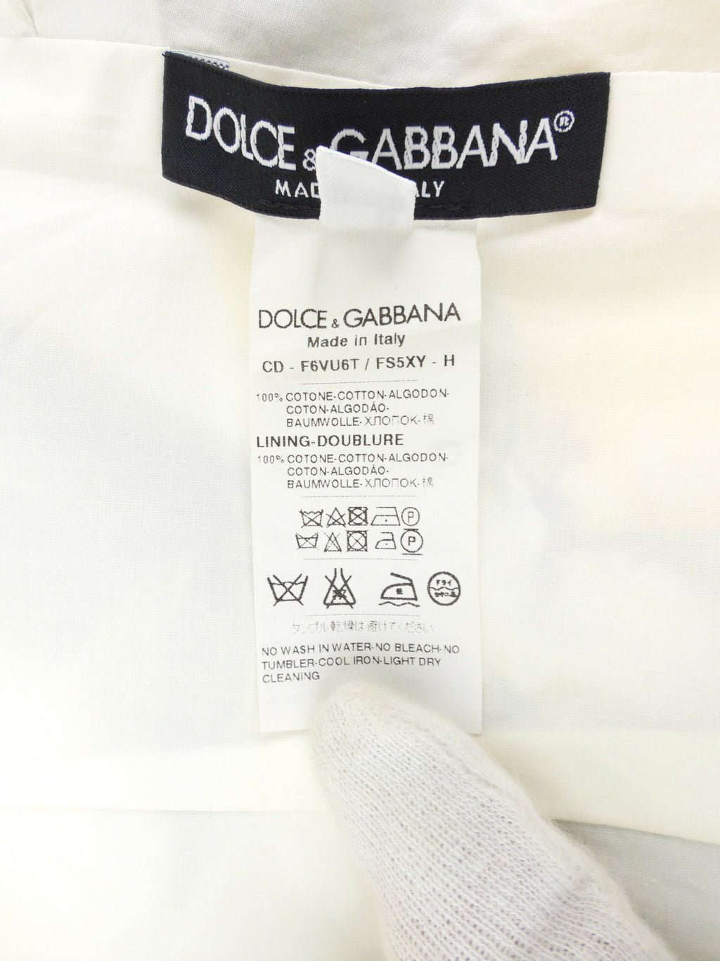 Dolce and Gabbana Yellow, Green and White Lemon Print Cotton Midi Dress -