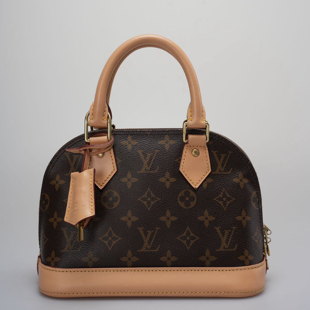Louis Vuitton Alma BB Monogram Brown Shoulder Bag 2014