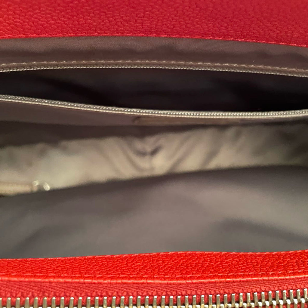 Chanel Red Large Grand Shopping Tote Red GST Bag in Caviar 2011-2012