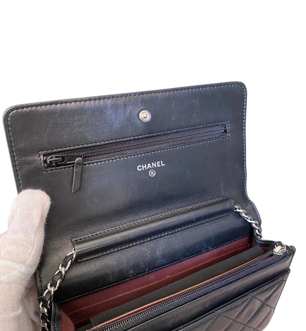 Chanel Black 2019 Classic Leather CC WOC