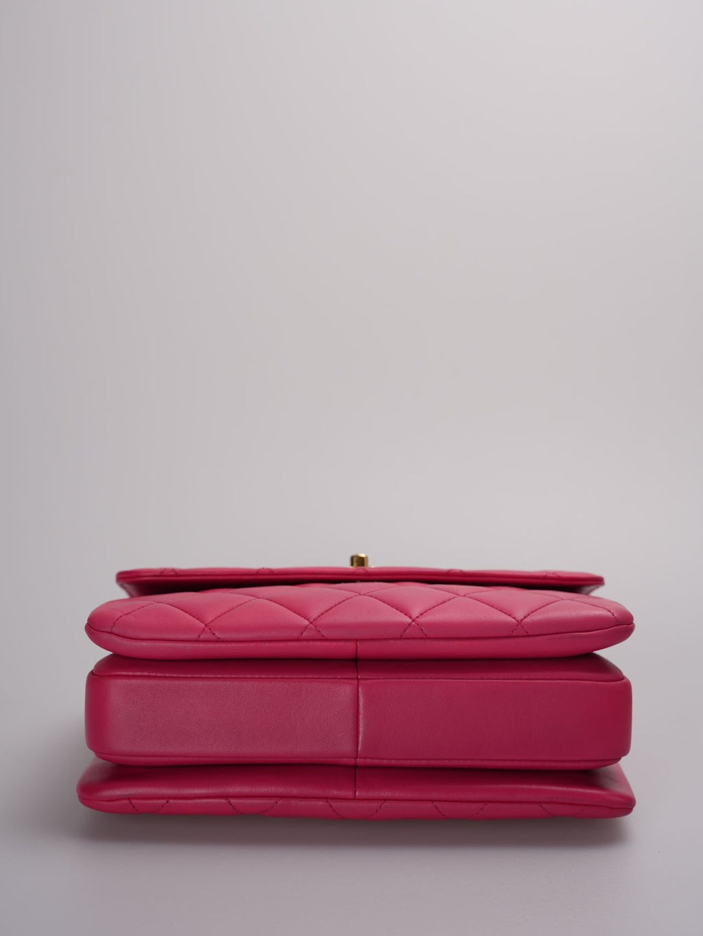 Chanel Small Trendy CC Bag in Hot Pink Lambskin Leather with Gold Hardware