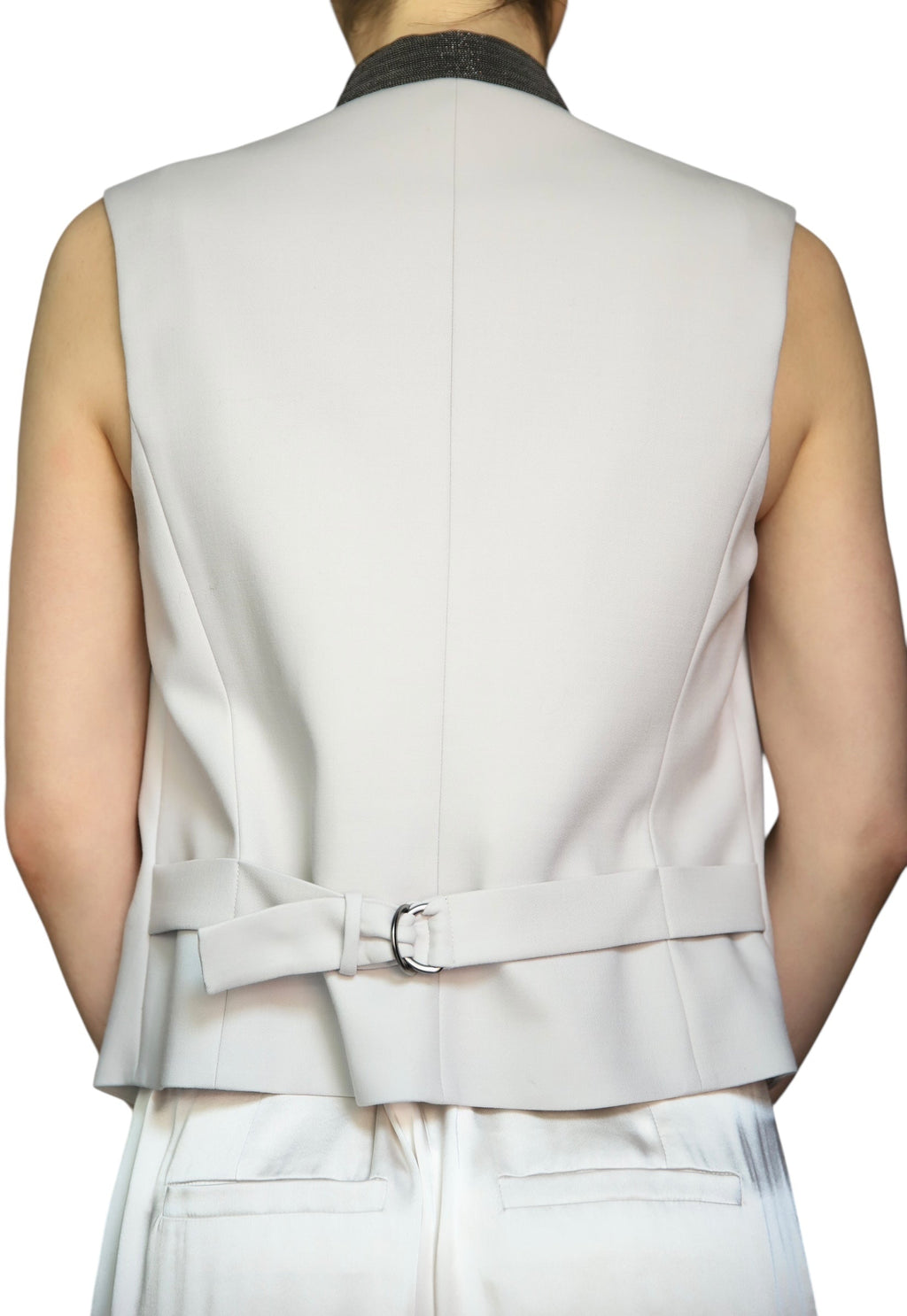 Brunello Cucinelli Ivory Monilli Vest - IT 44 / US 8
