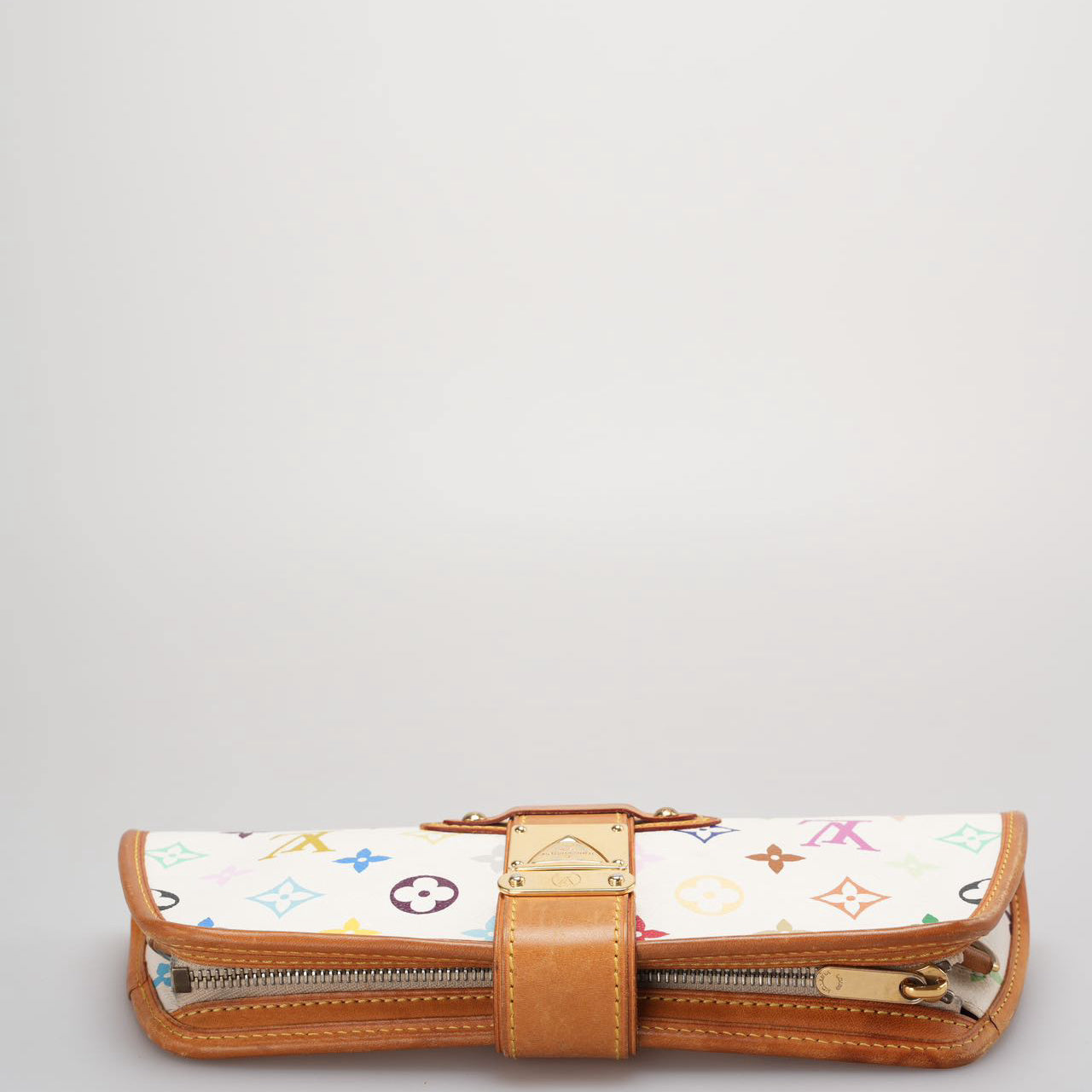 Louis Vuitton White Monogram Multicolor Shirley Pochette Bag