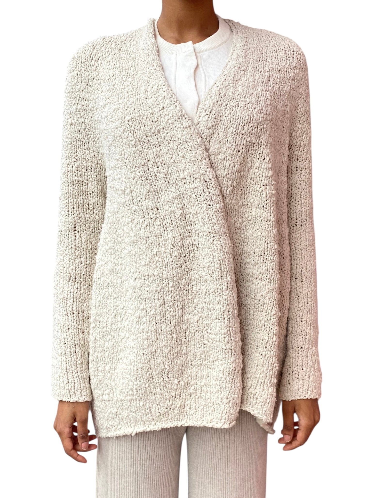 Lauren Manoogian Cream Cotton Knit igan - 1 / US 4-6