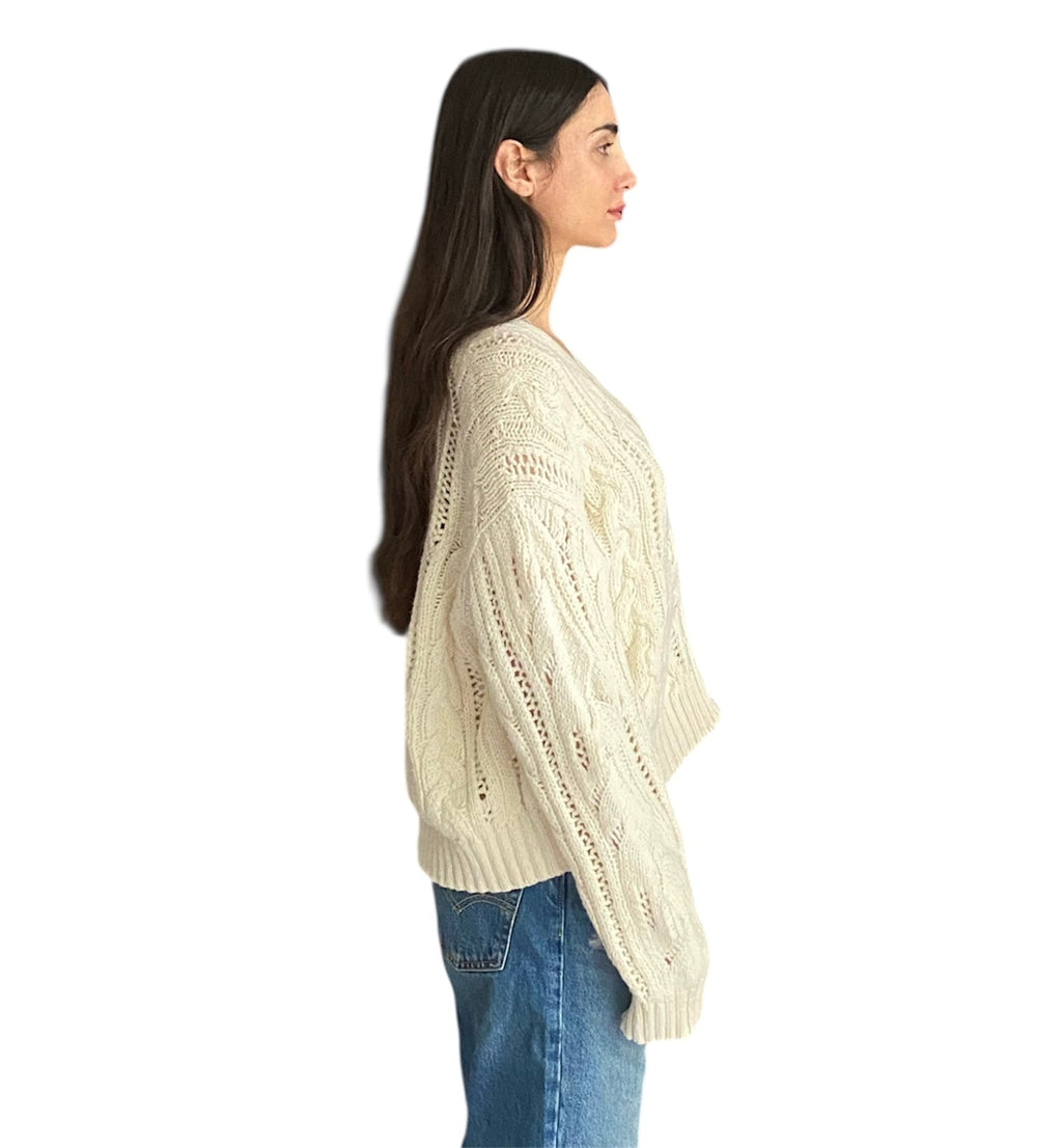 Jenni Kayne Ivory Cable igan - S