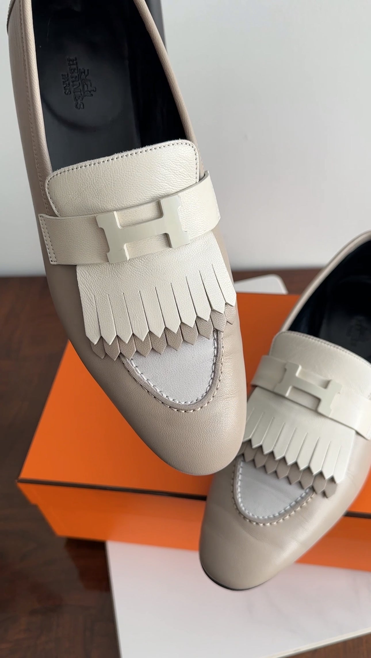 Hermes Royal Loafer Beige Mastic - 42