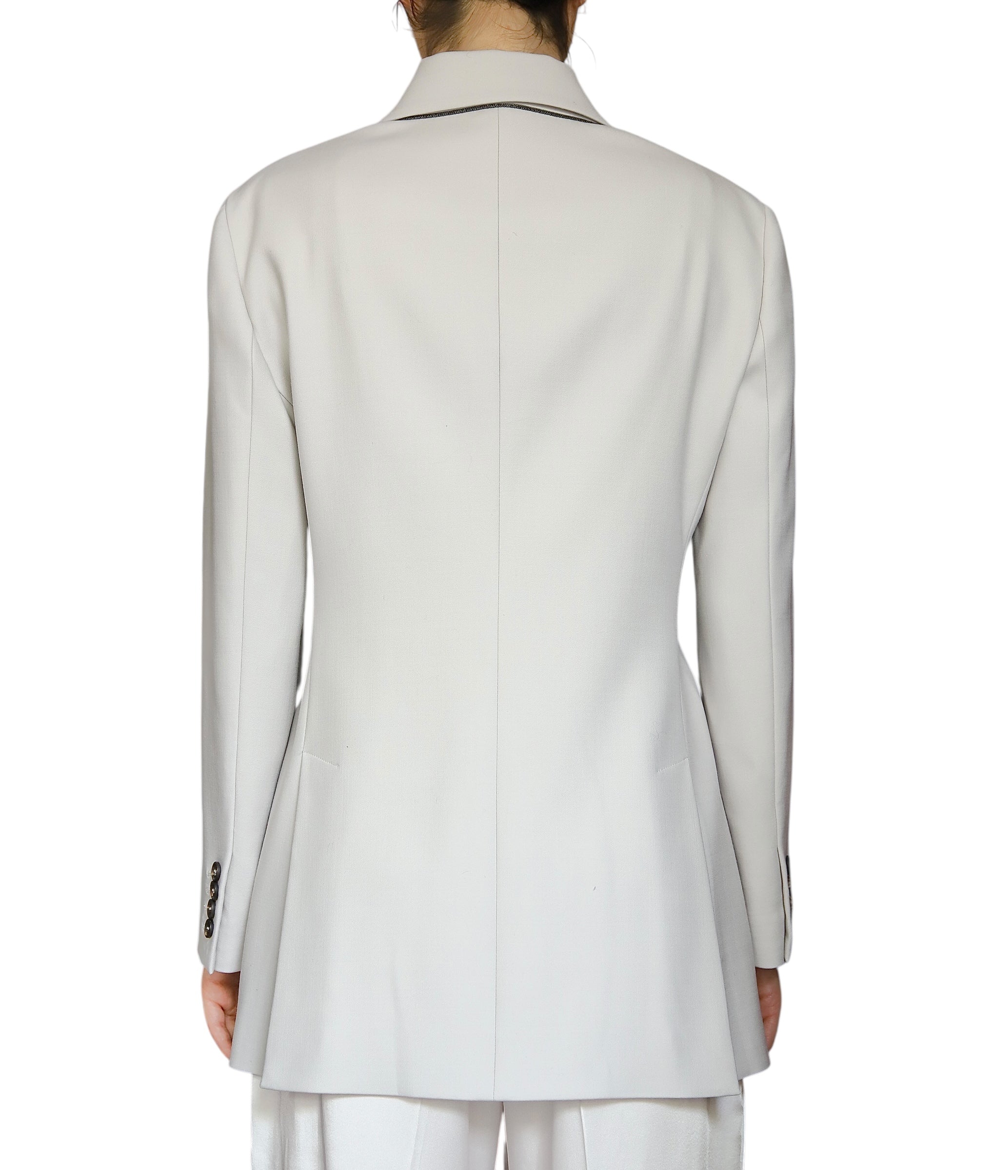 Brunello Cucinelli Ivory Wool Blend Blazer - IT 44 / US 8