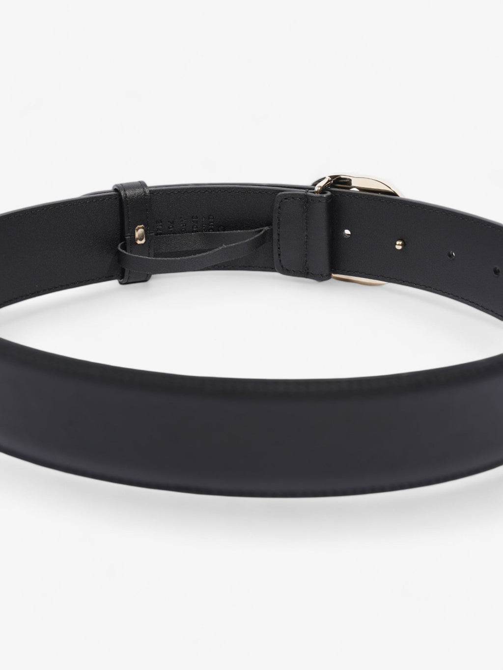 Gucci Interlocking G Belt Black / Gold Leather 70cm / 28"