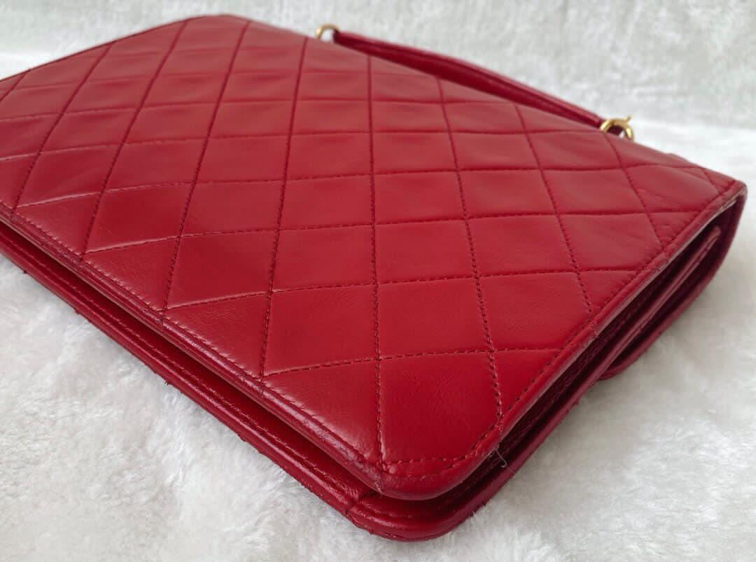 Chanel Vintage Timeless Classic CC Double Turn Lock Bag