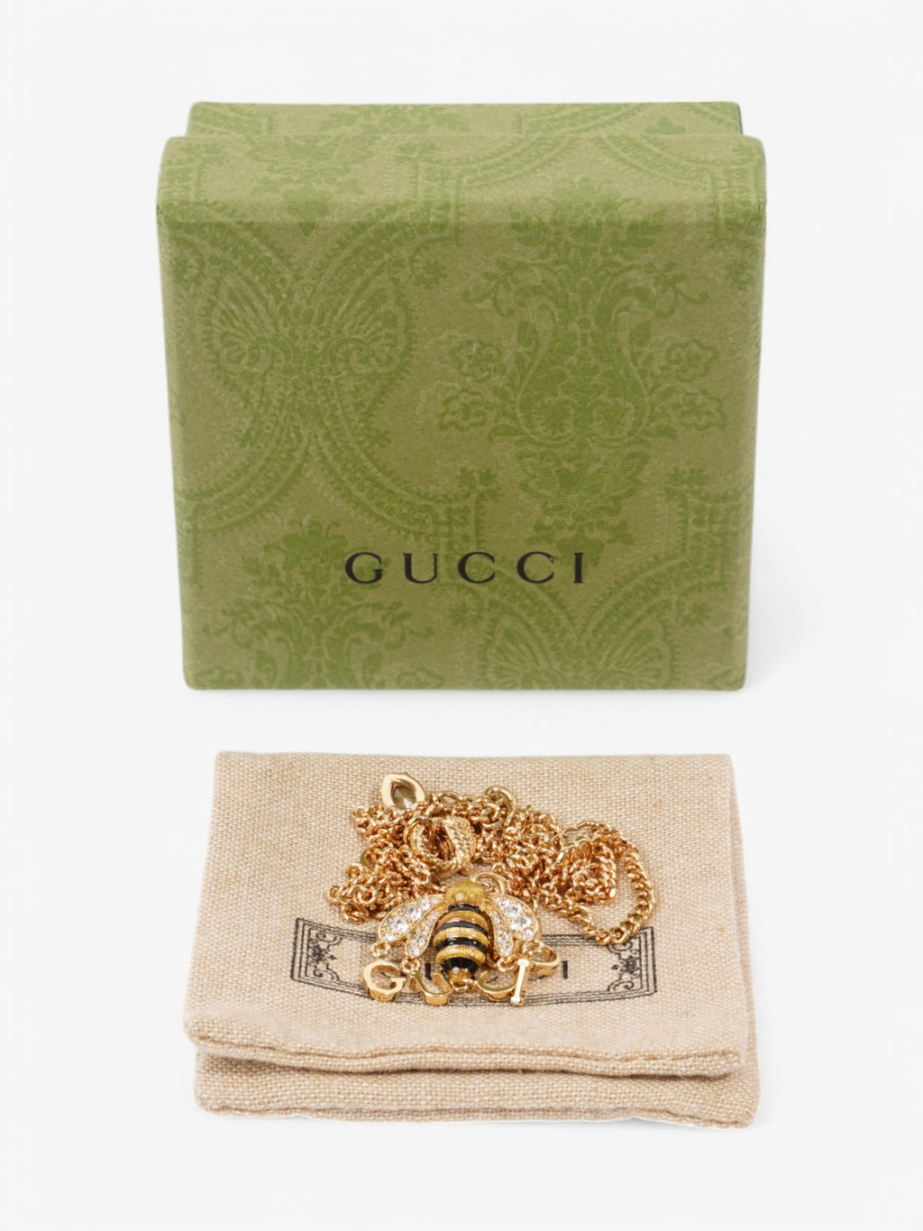 Gucci Bee Pendant Necklace Gold / Yellow / Black Base Metal