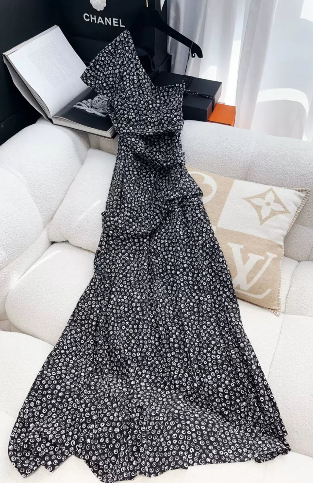 Chanel 21S Black & White Dress