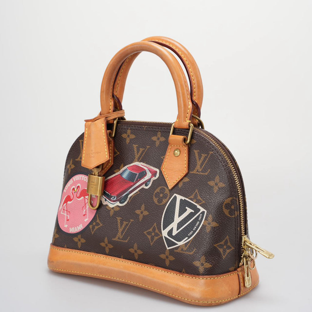 Louis Vuitton Monogram World Tour Alma BB Satchel Bag
