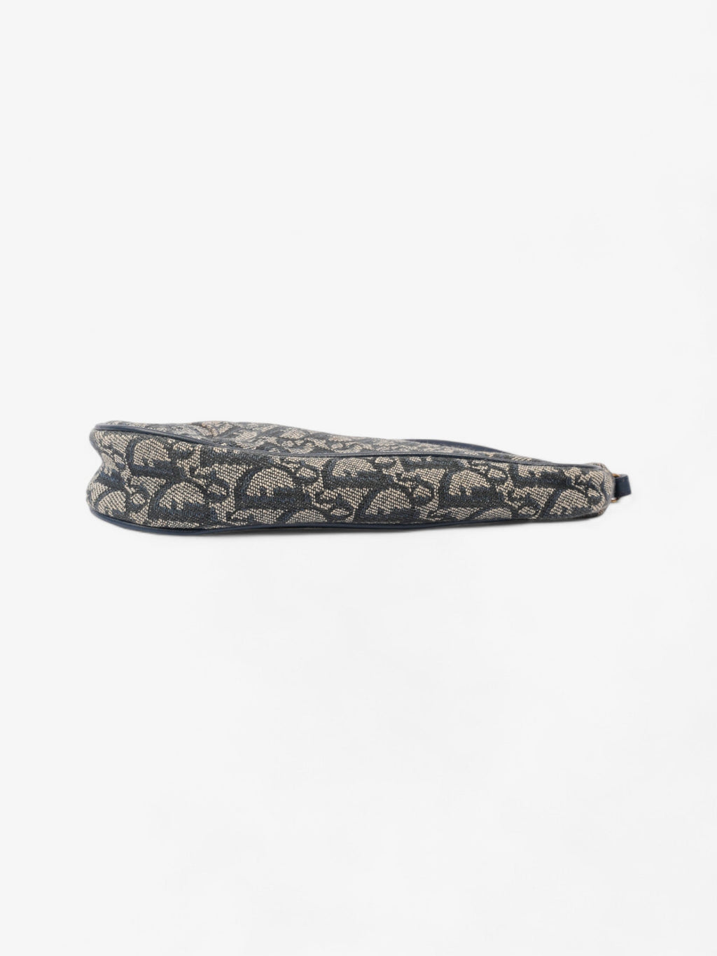Christian Dior Saddle Pouch Blue Oblique Canvas