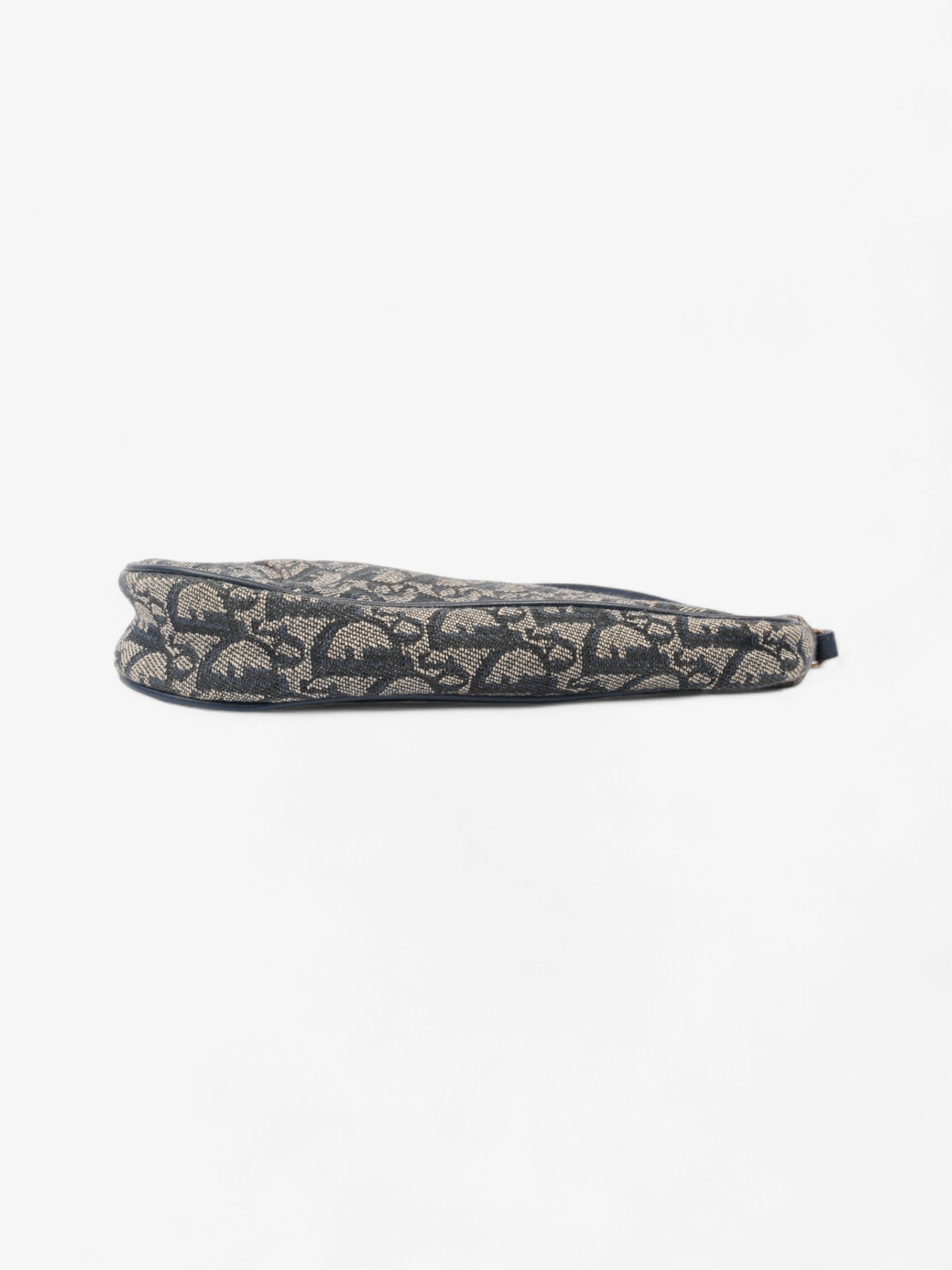 Christian Dior Saddle Pouch Blue Oblique Canvas