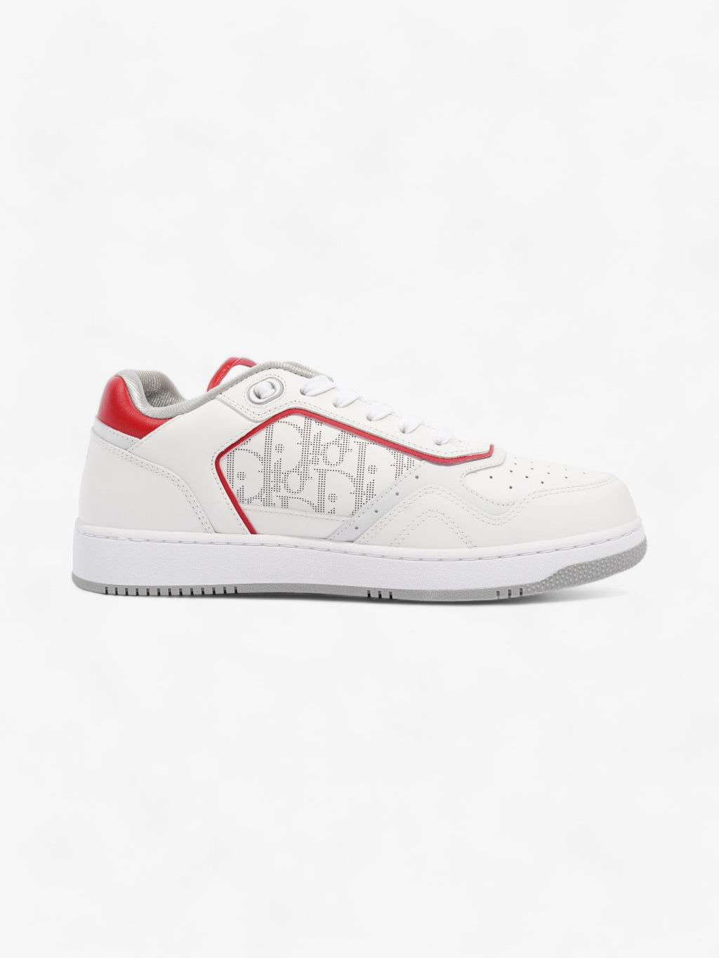 Christian Dior B27 Low Top Sneaker White / Red Leather EU 42 UK 8