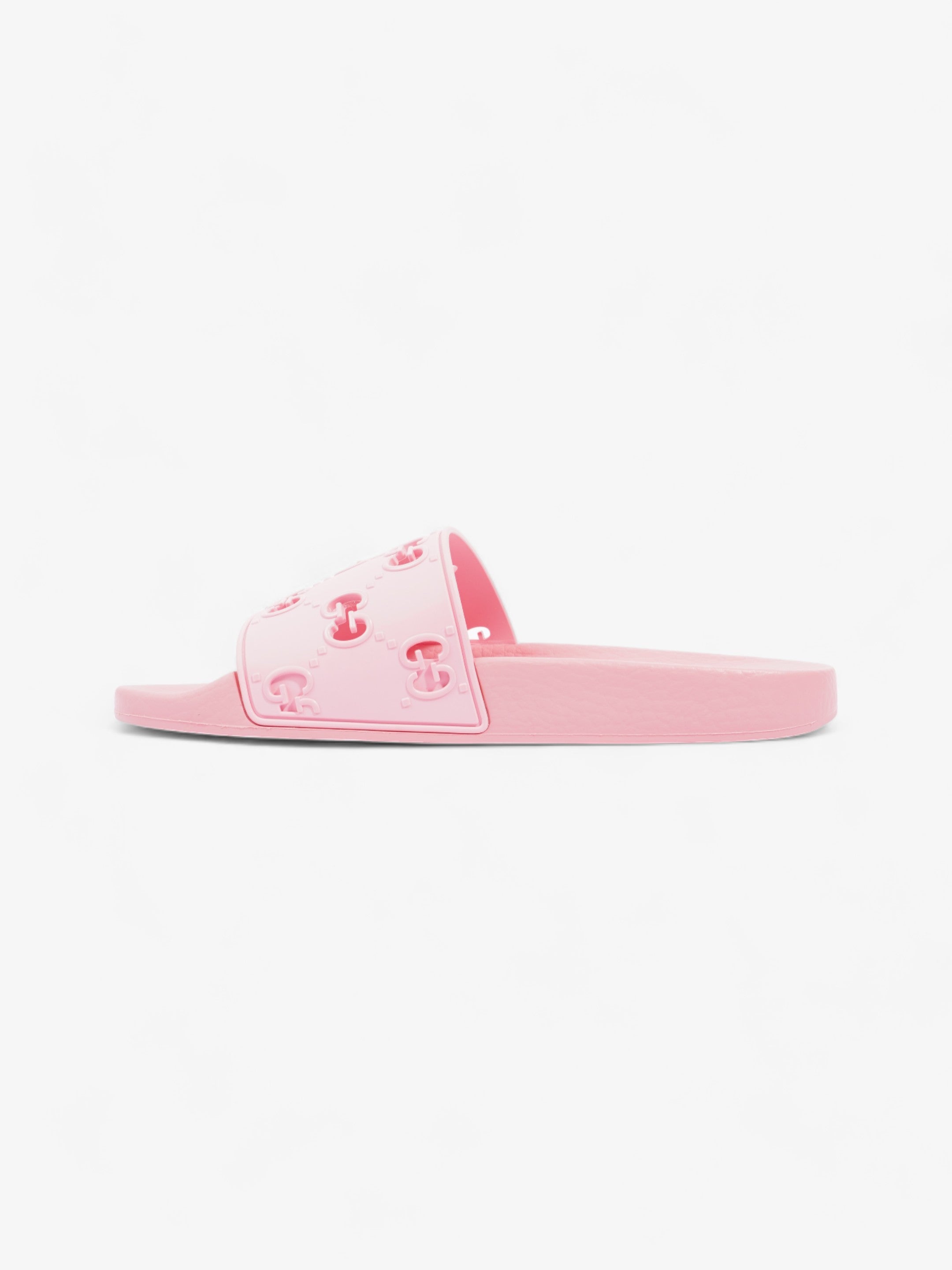 Gucci GG Slides Pink Rubber EU 38 UK 5