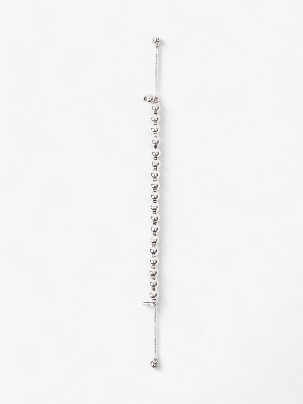 Gucci Beaded Bracelet Silver Silver Sterling 16