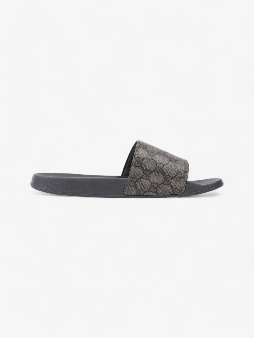 Gucci GG Slides Grey / Black Coated Canvas EU 45 UK 11