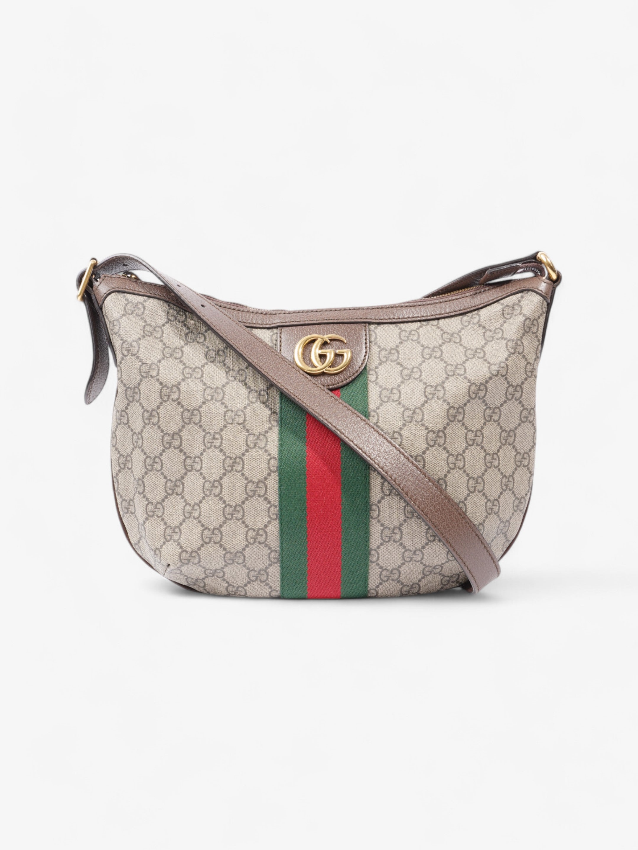 Gucci Ophidia GG Supreme / Green / Red Canvas Small