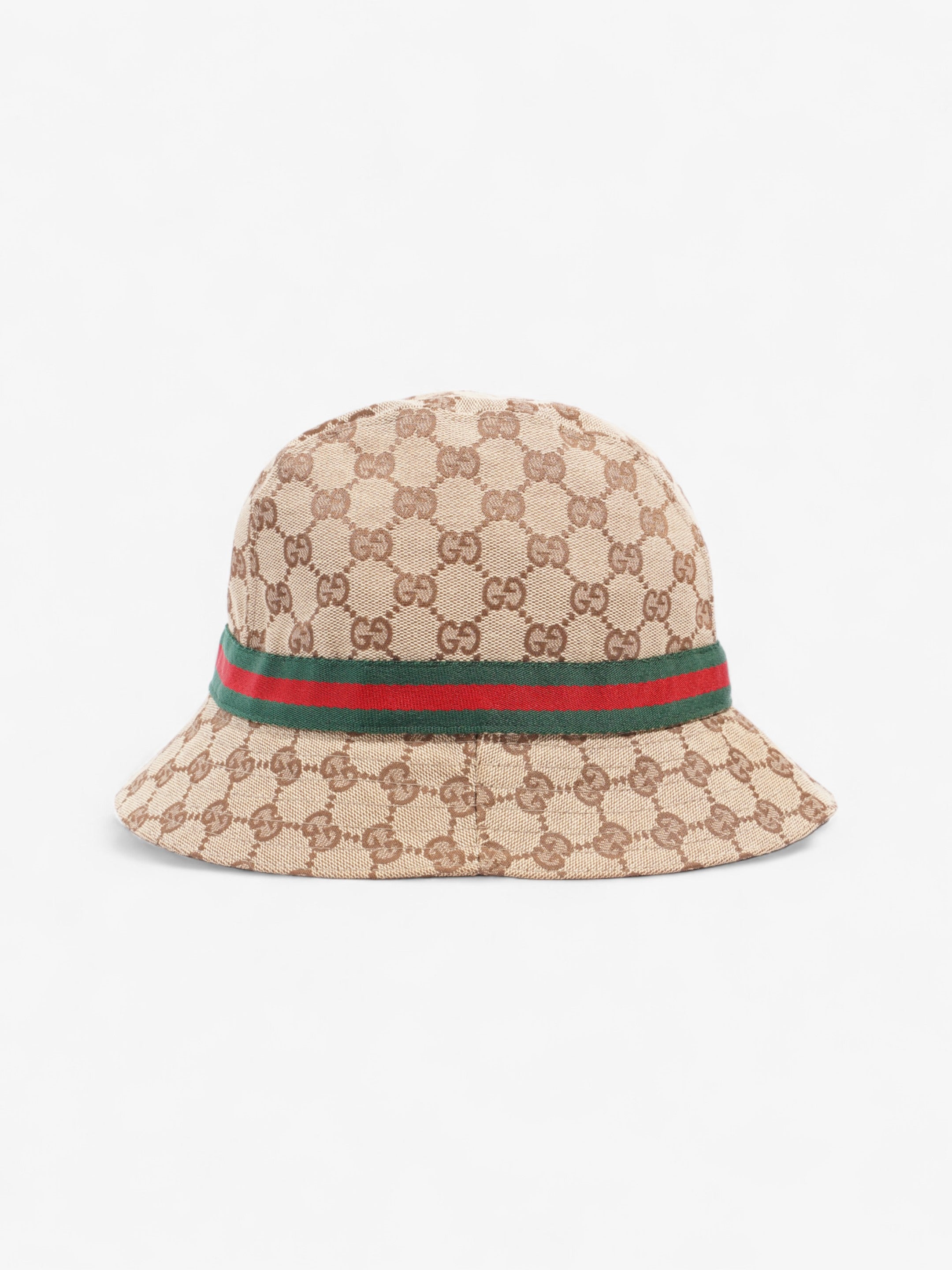 Gucci Original GG Fedora GG Supreme / Red / Green Nylon Large