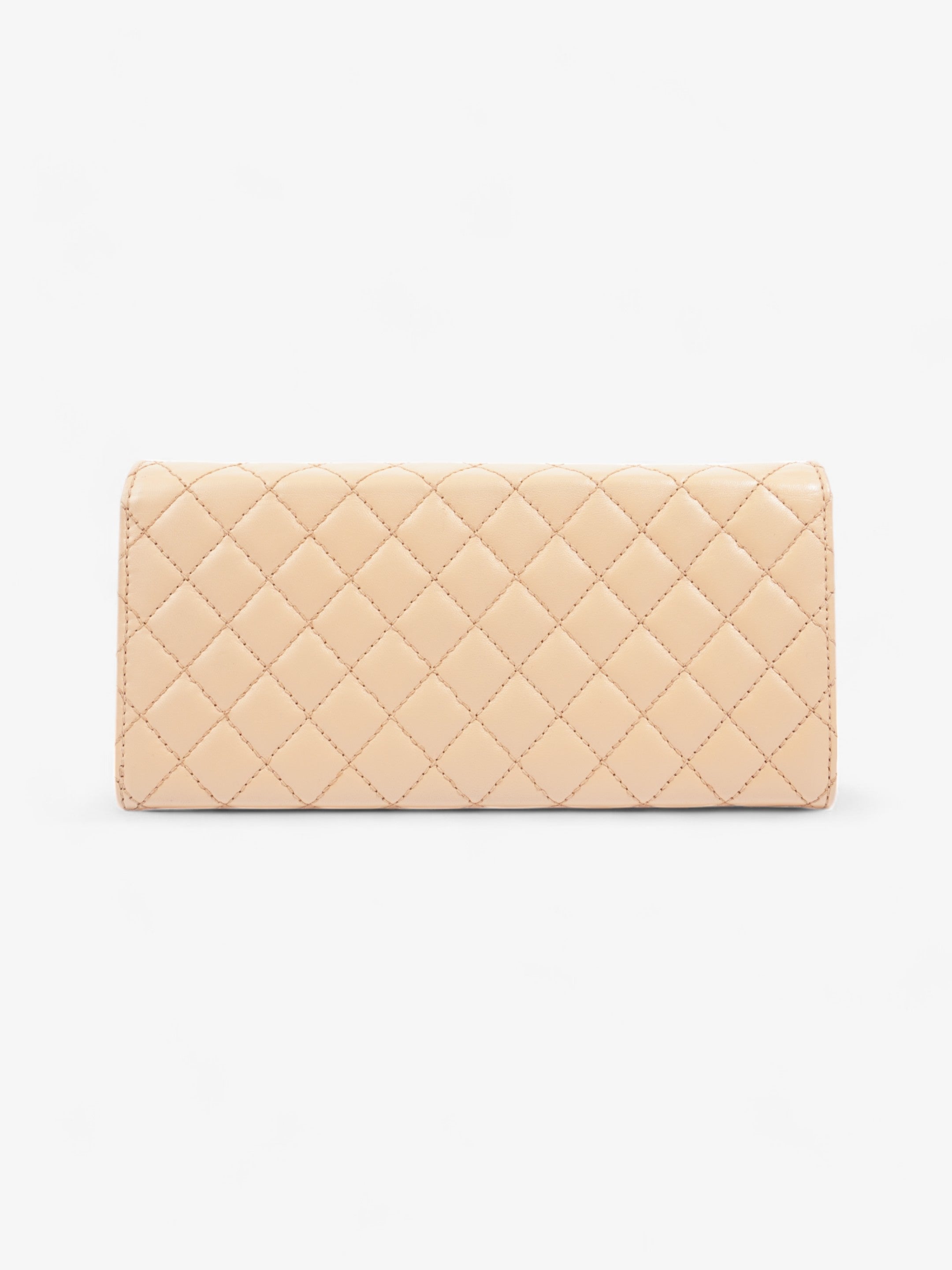 Chanel East West Wallet on Chain Beige Leather