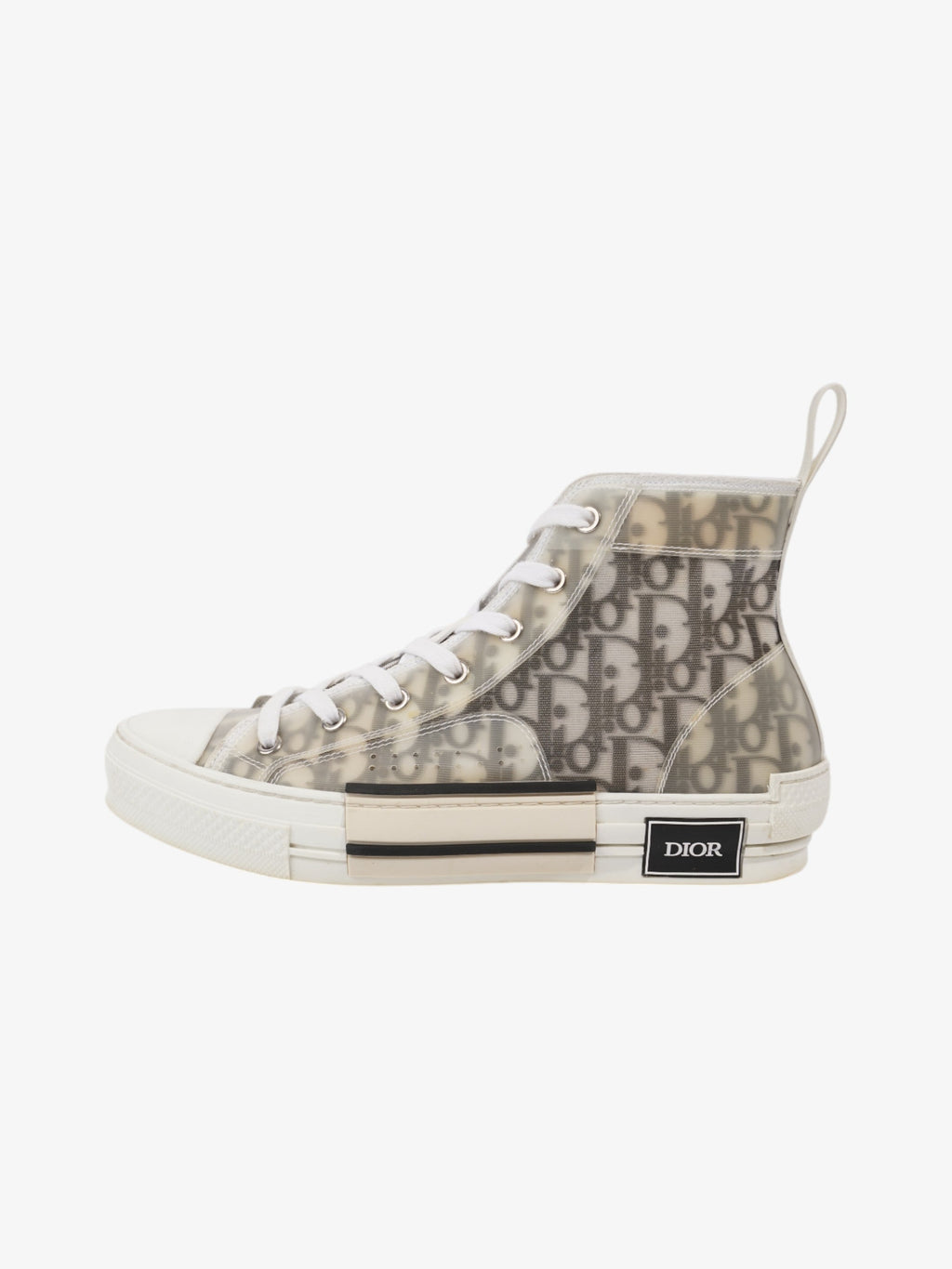 Christian Dior B23 High-tops White  / Grey Oblique Mesh EU 40 UK 6