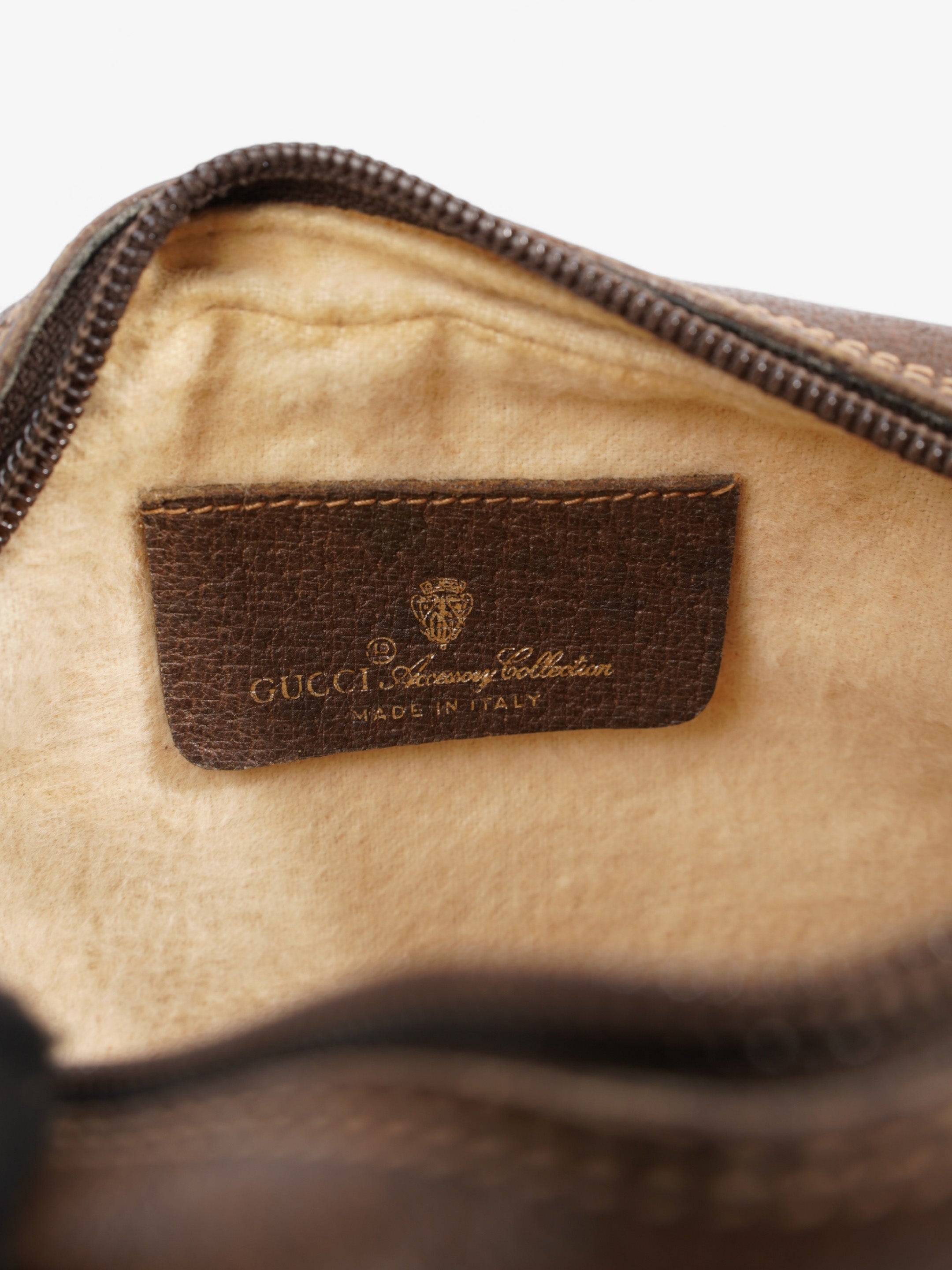Gucci Web Sherry Line Beige And Ebony GG Supreme / Brown Coated Canvas