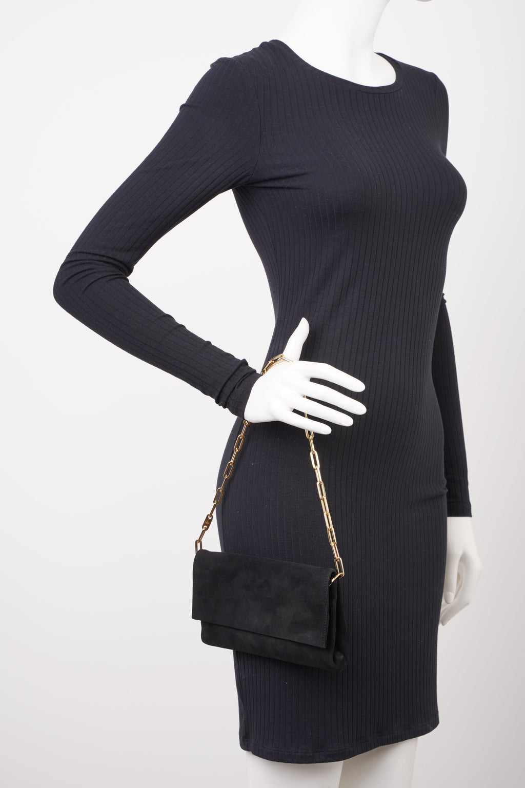 Gucci Flap Chain Black Velvet