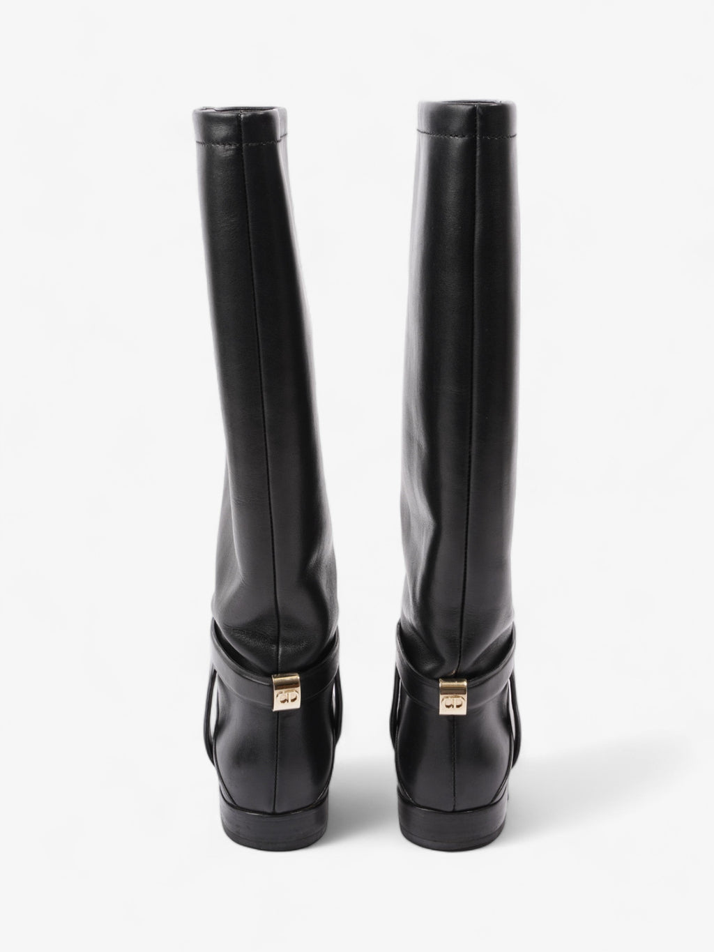 Christian Dior Riding Boots Black Leather EU 37 UK 4