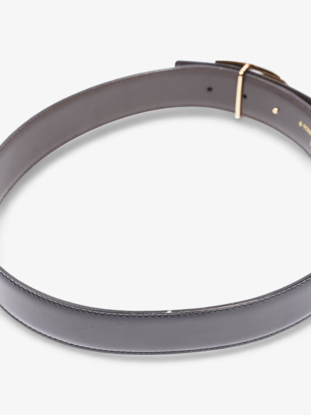 Gucci G Buckle Belt Black Leather 65cm / 26"