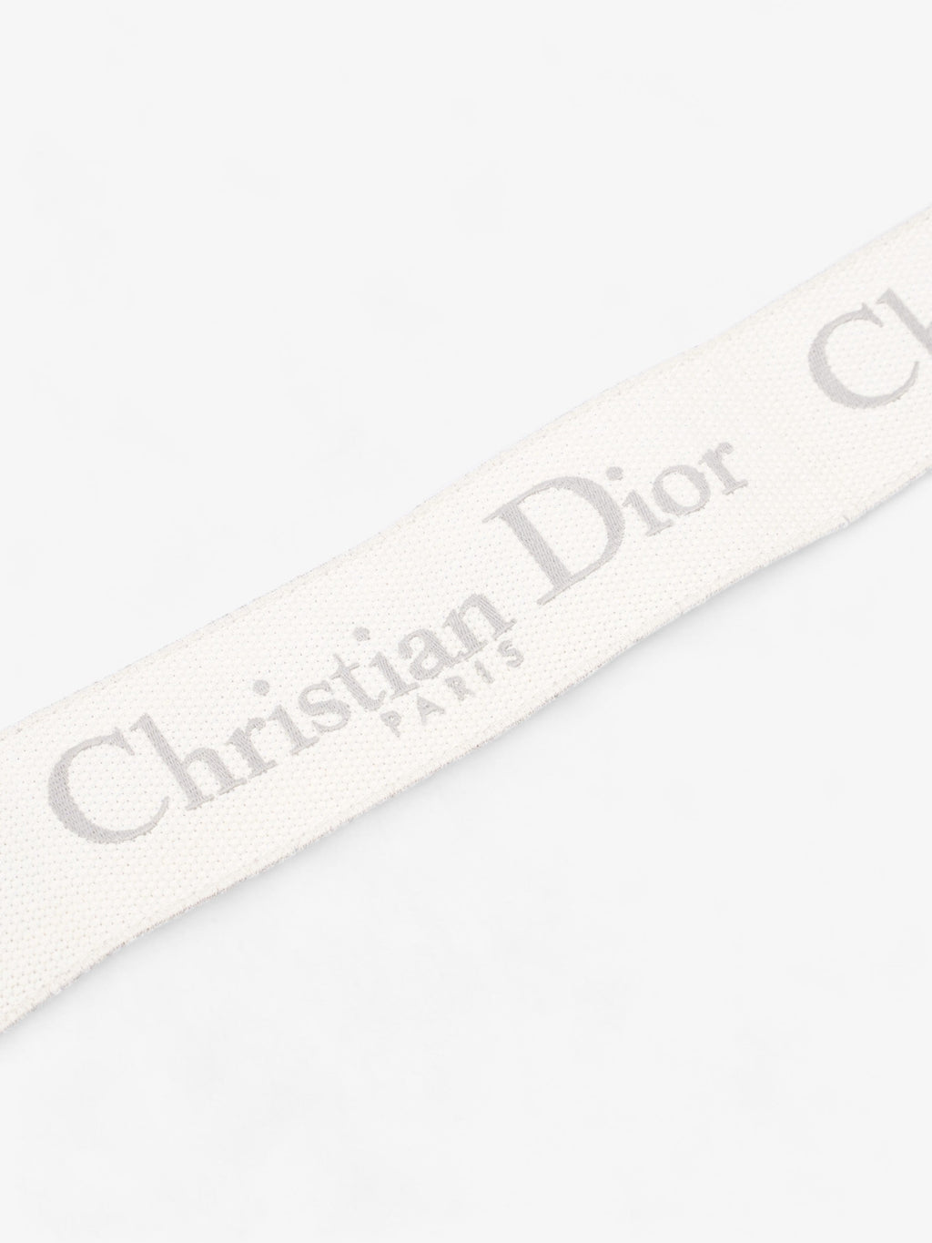 Christian Dior Adjustable Shoulder Strap With Ring Grey Oblique Canvas