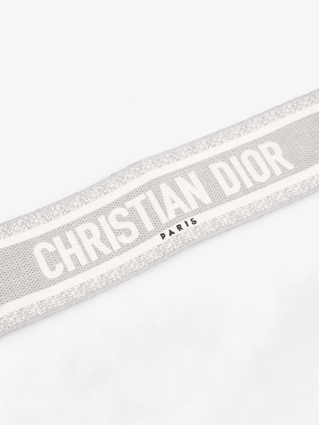 Christian Dior Adjustable Shoulder Strap With Ring Grey Oblique Canvas
