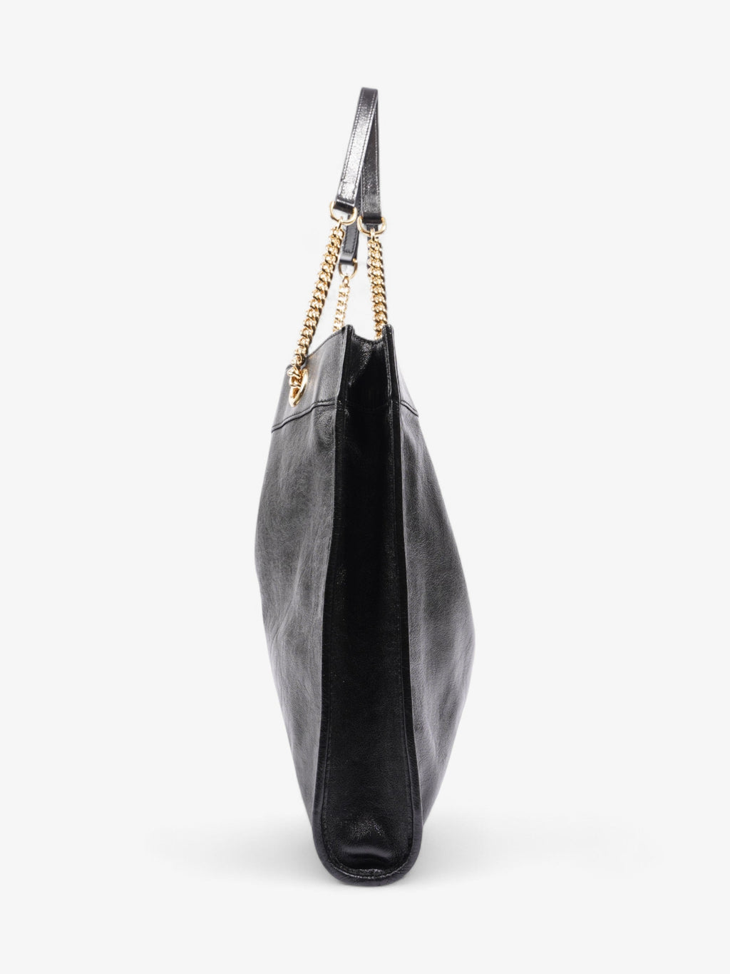 Gucci Rajah Chain Tote Black / Green / Red Leather Large