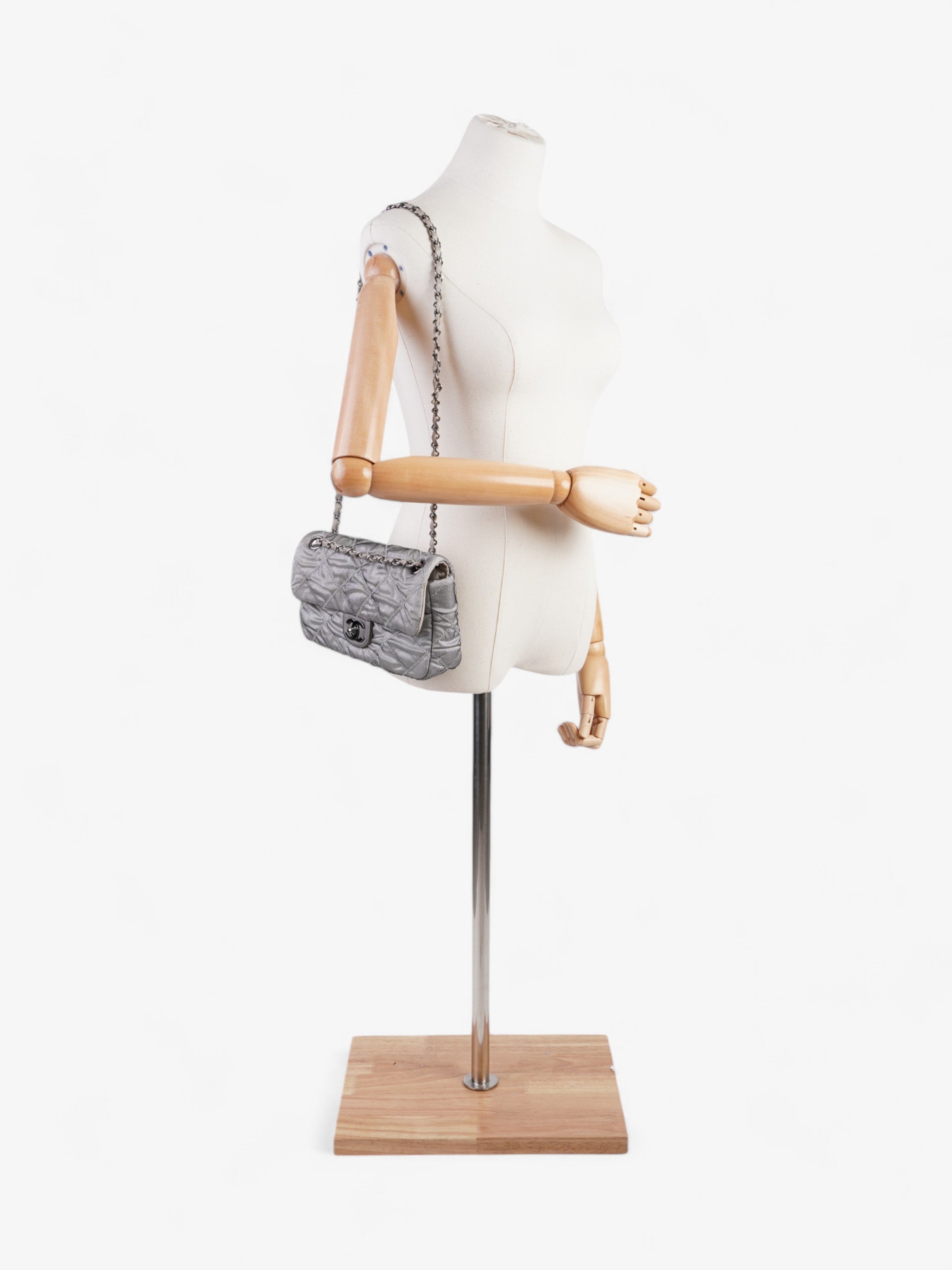 Chanel East West Black / Grey Mesh