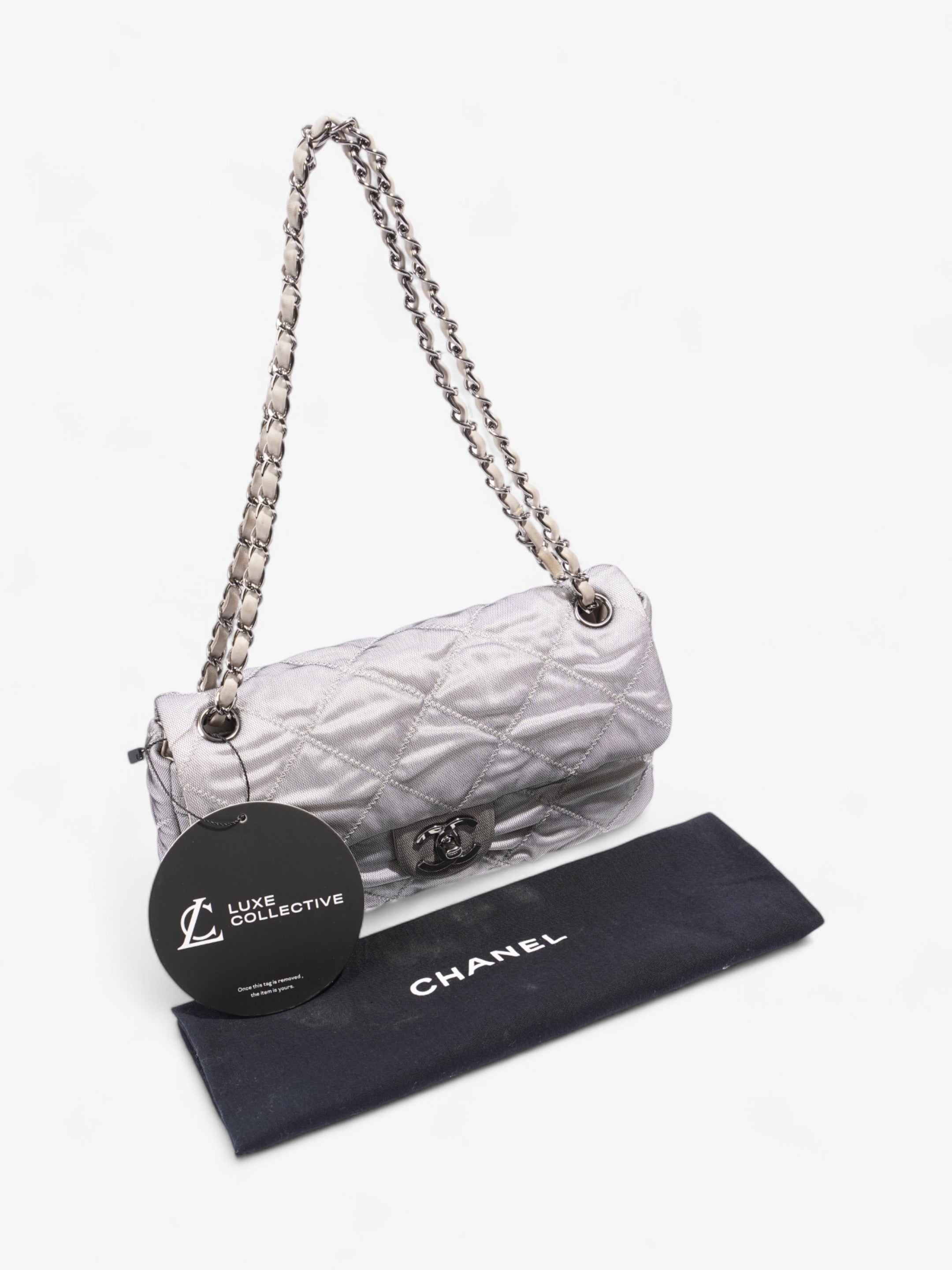 Chanel East West Black / Grey Mesh